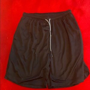 Black athletic shorts